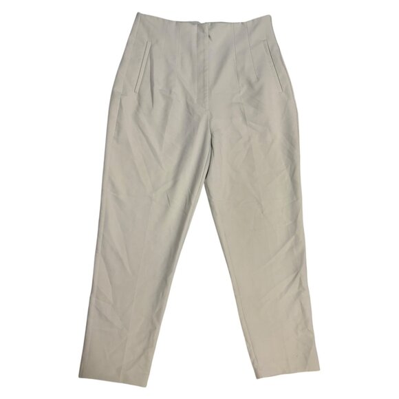 Zara Pants - Zara Beige/Off-White High Waisted Trouser Pants